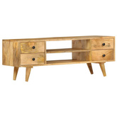 vidaXL Szafka pod TV, 110 x 35 x 40 cm, lite drewno mango