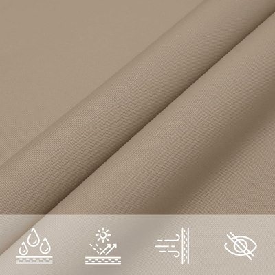 Kwadratowy żagiel ogrodowy, tkanina Oxford, 3x3 m, taupe