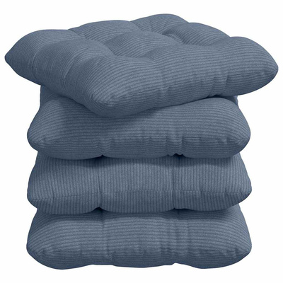 Poduszki na siedziska 4 pcs Niebieski 45 x 45 cm