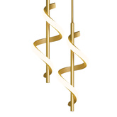 Lampa wisząca Abigali Spirali 20W spiralny złoty