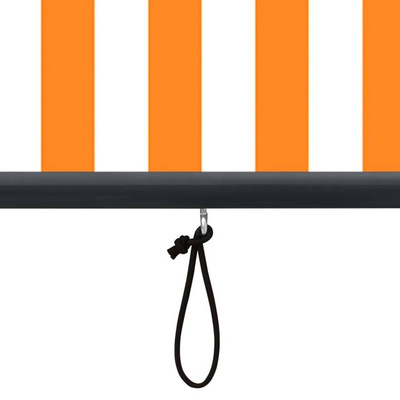 vidaXL Roleta zewnętrzna, 80x250 cm, biało-pomarańczowa