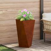 Donica 2 pcs Rdzawy 40 x 40 x 75 cm