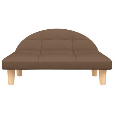 vidaXL Legowisko dla psa, brązowe, 70x52x30 cm, obite tkaniną