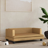 vidaXL Legowisko dla psa, brązowe, 80x45x30 cm, aksamit