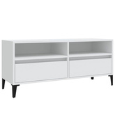 vidaXL Szafka pod TV, biała, 100x34,5x44,5 cm, materiał drewnopochodny wariant 4