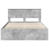 Ramka łóżka Betonowy 140 x 190 cm Lite drewno sosnowe