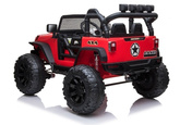Auto Terenowe Na Akumulator Jeep JC666 Światła LED MP3 Pilot Czerwony