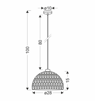 Balli lampa wisząca biały 1x40W E27 abażur biały
