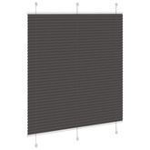 Roleta plisowana czarna 120x150 cm Szerokość tkaniny 119,4 cm