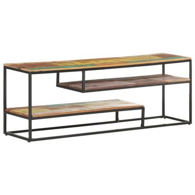 vidaXL Szafka pod TV, 130 x 30 x 45 cm, lite drewno z odzysku