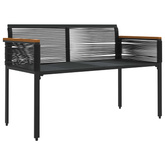 Ławka ogrodowa 2 -Seater 117 x 54 x 74.5 cm polirattan