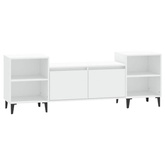vidaXL Szafka pod TV, biała, 80x36x50 cm, materiał drewnopochodny wariant 9