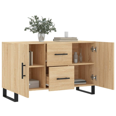 Komoda, dąb sonoma, 100x36x60 cm, materiał drewnopochodny model standard