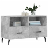 Szafka pod TV, szarość betonu, 80x36x50 cm vidaXL