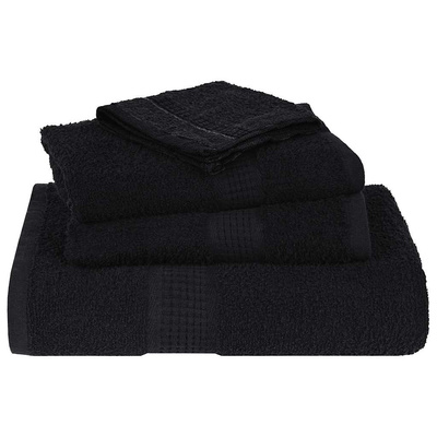 Ręczniki dla gości, FROGN, 10 szt., czarne, 30x50 cm, 360 g/m?
