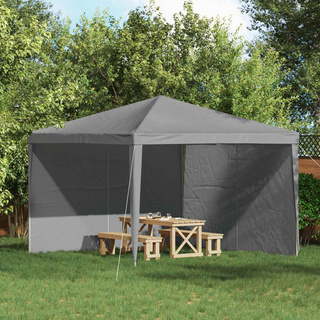 Ściana boczna namiotu na imprezy 2 pcs jasnoszary 400 x 195 cm