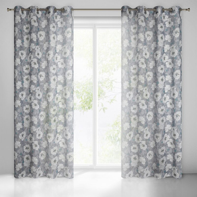 Zasłona Fabia popielata 140x250