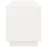 vidaXL Szafka pod TV, biała, 105x34x40 cm, lite drewno sosnowe