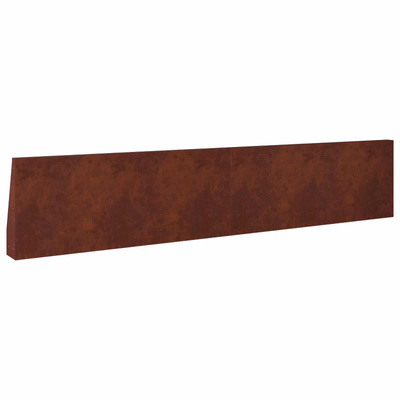 Mur oporowy 6 szt. 100 x 12 x 40 cm Stal kortenowska Rdzawy