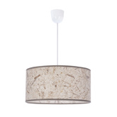 Lampa wisząca z abażurem Papirus beżowa do salonu i sypialni