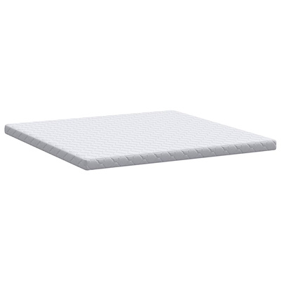 Materac Biały 200 x 200 cm Tkanina żakardowa