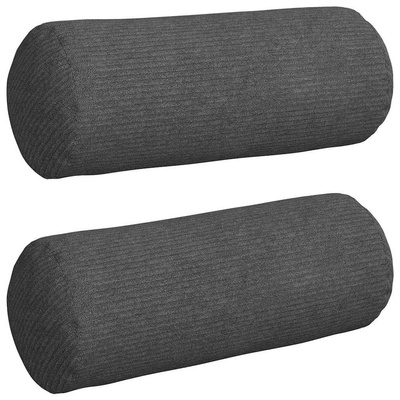 Poduszki Wałkowe 2 pcs Ciemnoszary ? 15 x 40 cm
