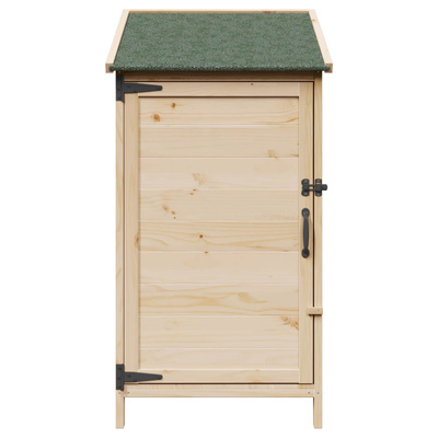 Shed ogrodowy naturalny 59 x 56 x 113,5 cm Drewno Świerkowe