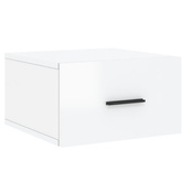 vidaXL Wiszące szafki nocne, 2 szt., białe z połyskiem, 35x35x20 cm model standard