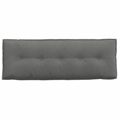 Poduszka na plecy Ciemnoszary 140 x 50 cm Tkanina mikrofibrowa
