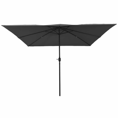 Parasolka ogrodowa Antracyt 295 x 295 x 245 cm Poliester i Stal