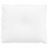 Poduszka na plecy Biały 60 x 19 x 50 cm tkanina