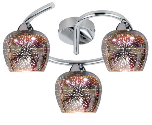 Klosz szklany efekt 3D E27 do lamp Sirius Candellux 71-46260