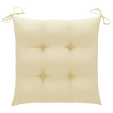 vidaXL Składane krzesła ogrodowe z poduszkami, 4 szt., drewno tekowe