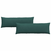Poduszki na sofę 2 pcs Ciemna zieleń 120 x 40 cm tkanina