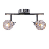 Lampa sufitowa Bombola listwa ze szklanymi kloszami regulowana 2-punktowa do korytarza