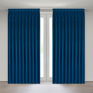 Zasłona Melanie granatowa 125x270