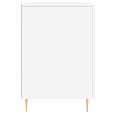 vidaXL Biurko białe z połyskiem, 140x50x75 cm, materiał drewnopochodny