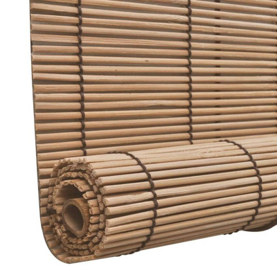 vidaXL Bambusowe rolety, 2 szt., 120 x 220 cm, brązowe