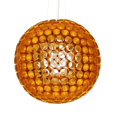 Lampa sufitowa miedziana kula z metalowych rurek E27 Abros Candellux 31-09074