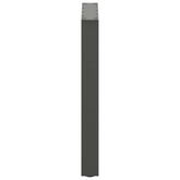 Nogi do stołu jadalnego w kształcie litery U 2 szt. Antracyt 60x(72-73) cm Stal