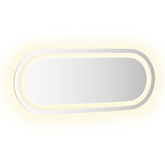 Lustro łazienkowe LED przezroczysty 50 x 20 cm szkło hartowane