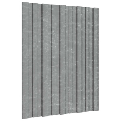 Panel dachowy 36 pcs srebrny 60 x 45 cm Stal galwanizowana