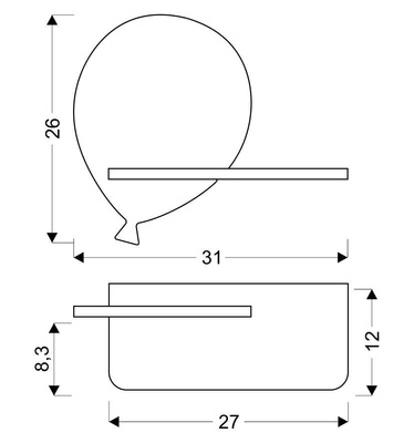 Półeczka LED 4W 4000K IQ Kids Balloon 21-84767