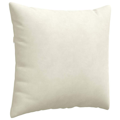 Poduszki na sofę 2 pcs Kremowy 50 x 50 cm Tkanina sztruksowa