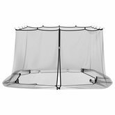 Siatka na komary do altany 220 mesh Czarny 4 x 3 x 2 cm