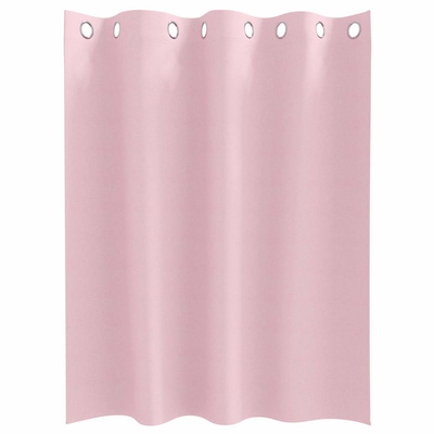 Firany blackout z kółkami 2 pcs Dziecięcy róż 140 x 140 cm