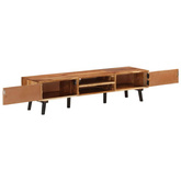 vidaXL Szafka pod TV, 145x35x35 cm, lite drewno akacjowe