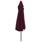 Parasol ogrodowy na metalowym słupku, 390 cm, bordowy