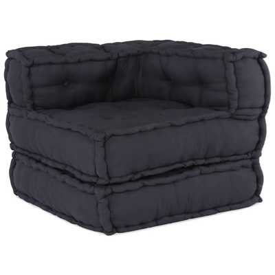 Modułowa sofa, antracytowa, 70x70x54, tkanina