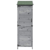 Shed ogrodowy Szary 59,5 x 56 x 176,5 cm Drewno Świerkowe